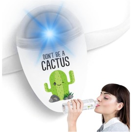 ULLA Drink Water Reminder, Smart Light for Water Bottle, Fits Most Bottles, Lights Up when Time to Drink, Hidrate Smart Water Bottle Reminder to Drink, Smart Hydration Reminder, Water Tracker - CACTUS