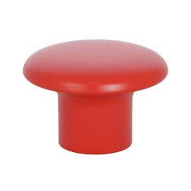 Gedotec Furniture knobs for children's rooms, diameter 32 mm, colour: red, 1 piece, plastic furniture handles, colour, colourful cabinet knobs, children's furniture knob, modern furniture handles,