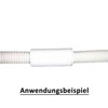 Connector/sleeve with O-ring for two flexible condensate hoses with a