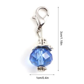 WideSmart Knitting Metal Stitch Markers, Pack of 30 Beads Stitch Markers with Lobster Clasp, Beads, Knitting Pendant Stitch Marker, Knitting Crochet Tools for DIY Knitting, Bracelet, Necklace