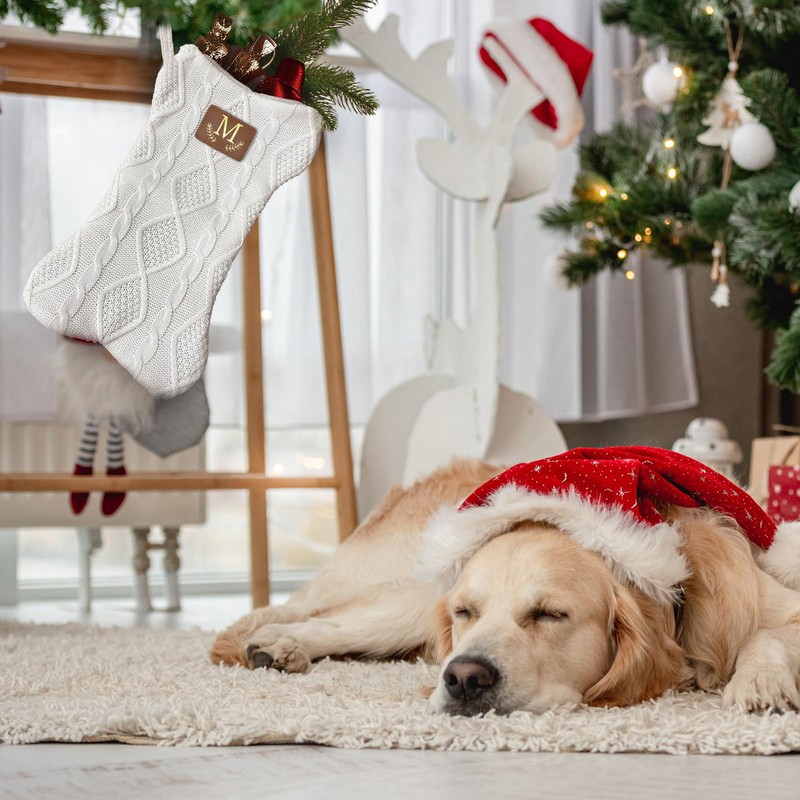 Della Stella Knitted Christmas Stocking for Dogs, Cats & Pets
