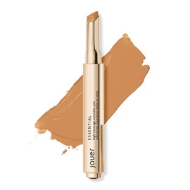 Jouer Jouer Essential High Coverage Concealer Pen - Under Eye Concealer for Dark Circles - Brightening Makeup for Eye Circles - Color Corrector Eye Primer with Hyaluronic Acid and Vitamin E