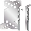 HARFINGTON 2pcs Drill Bit Angle Gauges 60°-160° Drill Sharpening Gauge