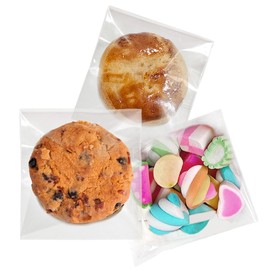 Cookie Bags for Gift Giving, 200PCS 4x4 Inches Self Sealing Cellophane Bags, Clear Resealable Cellophane Bags Self Adhesive Individual Cookie Bags for Packaging Candy,Treat,Snacks and Favor