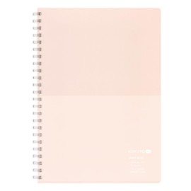 Kokuyo KME-SR931S5LP Notebook, Soft Ring Notebook, 50 Sheets, 0.2 inch (5 mm) Square, A5, Bright Sand
