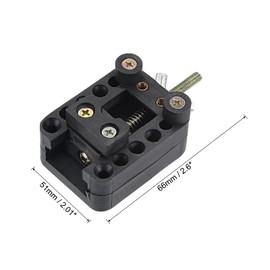 sourcing map Watch Back Case Cover Remover Holder, Watch Repair Tool Adjustable 32mm PVC Black