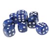 Yiotfandoll 10PCS Polyhedral Dice D6 Dice 16mm Acrylic Dice Game