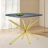 ACNAO Modern Table Base, 47.3 * 29in Metal Dinning Table