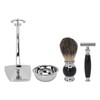 NSXAYIWE Safety Razor Set, Professional Men's Shaving Tool Set, 4