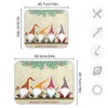Christmas Card With Gnomes Dish Drying Mat for Kitchen, Absorbent