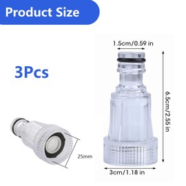 CLKE 3Pcs Pressure Washer Inlet Filter, 3/4 Inch Pressure Washer Inlet Filter, Garden Hose Connection, Pressure Washer Gun Adapter,for Garden Connectors