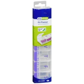 Ezy Dose Pill Planner Weekly with Push Buttons XL 6x1 EA