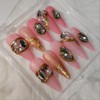 [Handmade Nail Tips] Matte Pink - Almond / [수제네일팁] 매트핑크