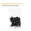 binifiMux 30pcs Black 8-32 Nylon Inserted Lock Nuts Self Locking