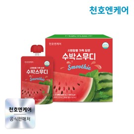 Cheonhoen Care 천호엔케어 시원함을 가득 담은 수박스무디 100mL 10팩 1박스 Cheonhoen Care Refreshing Watermelon Smoothie 100mL 10 Packs 1 Box