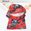 REPAIROCK Full Face Mask Polyester Camouflage Face Cover Windproof,Quick-Drying Red