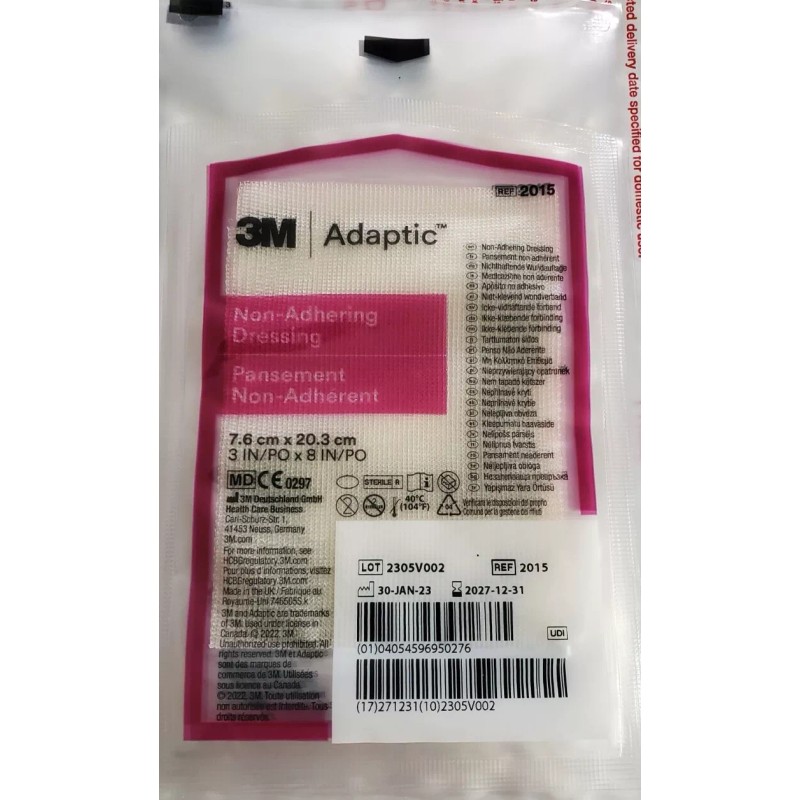 Adaptic 12 SHEETS ONLY! 💞Adaptic Non-Adhering Dressing/Pansement Non Adhering 3×8