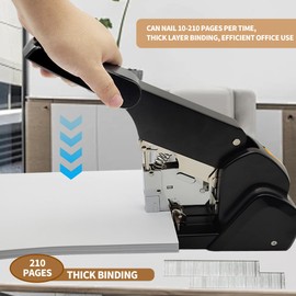 ZFYOUNG Labor-Saving Heavy Duty Stapler,240 Sheets High Capacity, Large Office Stapler,Large Industrial Stapler,3000 Staples Included,Easy to Bind.