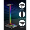 New bee RGB Headphone Stand Desk Gaming Headset Holder with