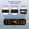 NPHMbM WiFi LED Matrix Digital Clock with Seconds Display,Smart Desk