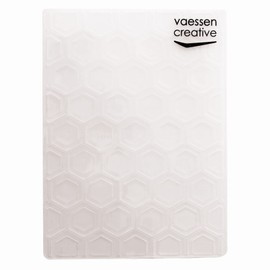 Vaessen Creative Cartella per Goffratura, Honeycomb, 14,6 x 10,7 cm, per Aggiungere Consistenza e Dimensione a Progetti di Artigianato di Carta e Scrapbooking