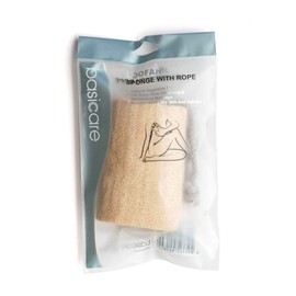 Basicare Loofa Sponge with Rope 12.5cm Bath Body Shower Sponge Scrubber Pad