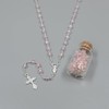 Baptism Favor (12PCS) Holy Communion Rosary in Glass Bottle Jar