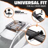 Mockins Rooftop Cargo Carrier Basket - Adjusts from 35-50"L x