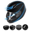 GLX GX11 Compact Motorcycle Helmet - Black, Large - Full