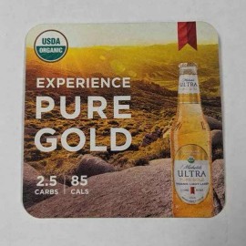 MICHELOB ULTRA Beer Coasters Experience Pure Gold NEW 125 Count