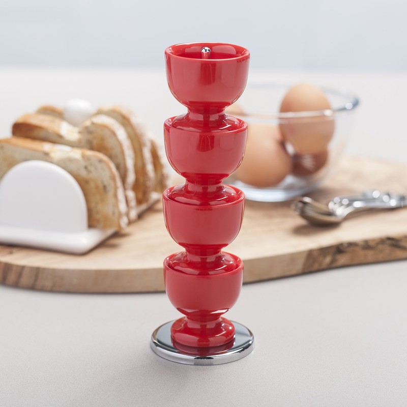 Zeal G277R Stack and Store Egg Cups/Holders, Set of 4