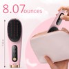 Rychi Cordless Hair Straightener Brush, 6400 mAh Rechargeable Hair Straightener