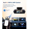 4K 360° Dash Cam 4-Channel Front/Rear/Inside/Side Car Dash Camera with