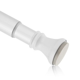 Amazer Spring Tension Shower Curtain Rod, 54-90 Inches Rust-Resistance Shower Curtain Rod Bathroom Rod, White