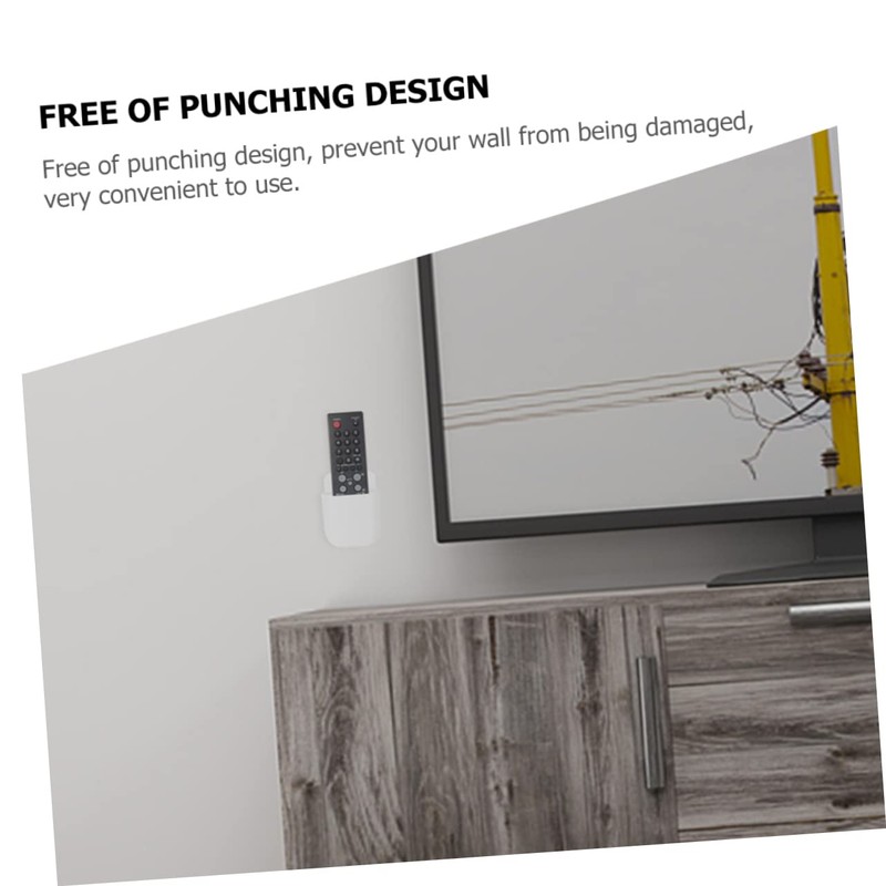 KICHOUSE Wall-mounted Phone Holder Wall Pencil Organizer Remote Control Storage