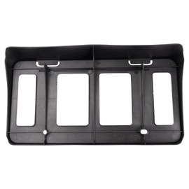 TRQ Front License Plate Bracket Black Compatible with 2014-2018 Toyota Tundra TO1068124