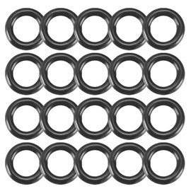 sourcing map Nitrile Butadiene Rubber NBR O-Ring 5.28 mm Inner Diameter 1.78 mm Width Black Pack of 20