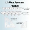 10 Pcs Creative Floating Floral Arrangement Holder,2pcs Aquarium Plant Holder