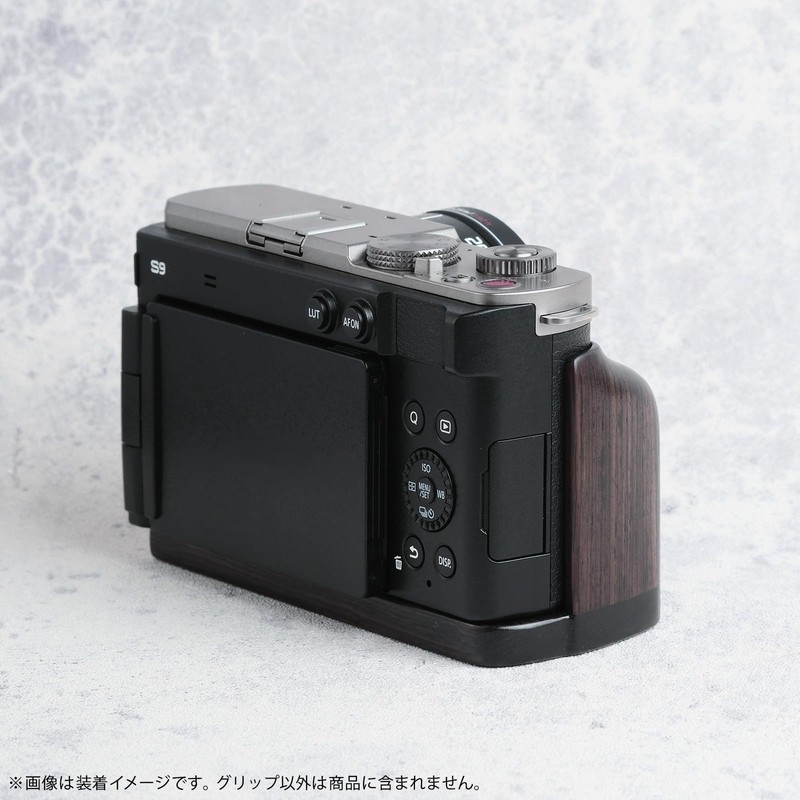 SHOTEN Camera Wood Grip S9-GP for Panasonic Lumix S9 (Ebony)