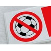 No Ball Games Sticker Waterproof Outdoor Vinyl Sticker 150 x