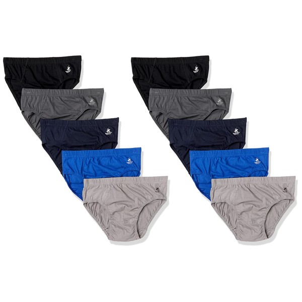 Beverly Hills Polo Club Mens 10 Pack Low Rise Briefs,