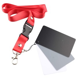 Jopto Grey Card for Manual White Balance and Exposure Measurement Card, Photo Card, 18% Exposure, Custom Calibration, Camera Checker, Video, DSLR and Film, 3 Cards Color Correction Tool