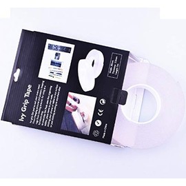 Peakhill White Polyester Ivy Grip Tape, Multipurpose High Strength Double Side Tissue Tape (1 Mm, Clear) (SEF-00103)