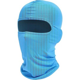 Face Mask UV Protection for Men Women Ski Motorcycle Running Sun Hood - Color: Light blue