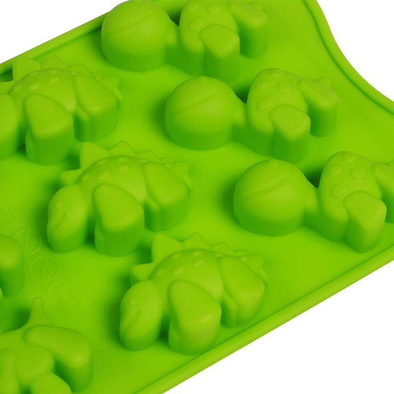 Webake Dinosaur Chocolate Molds, Silicone Candy Molds 3 Pack for