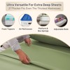MEISHANG Extra Deep Pocket King Sheets Cotton - 1000 Thread