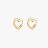 Gold&Deer 14K Goldfield Edge Heart One-Touch Earrings Rose Gold /