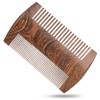 H&S Wooden Beard Comb Anti Static Moustache Pocket Comb Wood