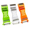 Aliotech 3PCS 5 in 1 handheld Plastic Multifunction Kitchen Peeler