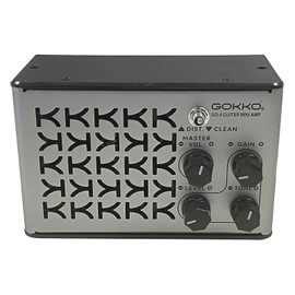 GOKKO Guitar Amplifier - Portable 10W Rechargeable Guitar Amp with Bluetooth, Clean & Distortion Modes, Built-in Battery, Soft Leather Handle - Compact & Lightweight for On-The-Go Musicians